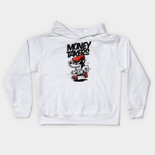 Money Takers Illustration Kids Hoodie